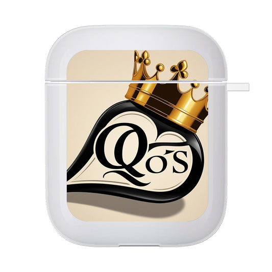 Airpod 2 Hülle weißer Hintergrund bedruckt Qos Pik