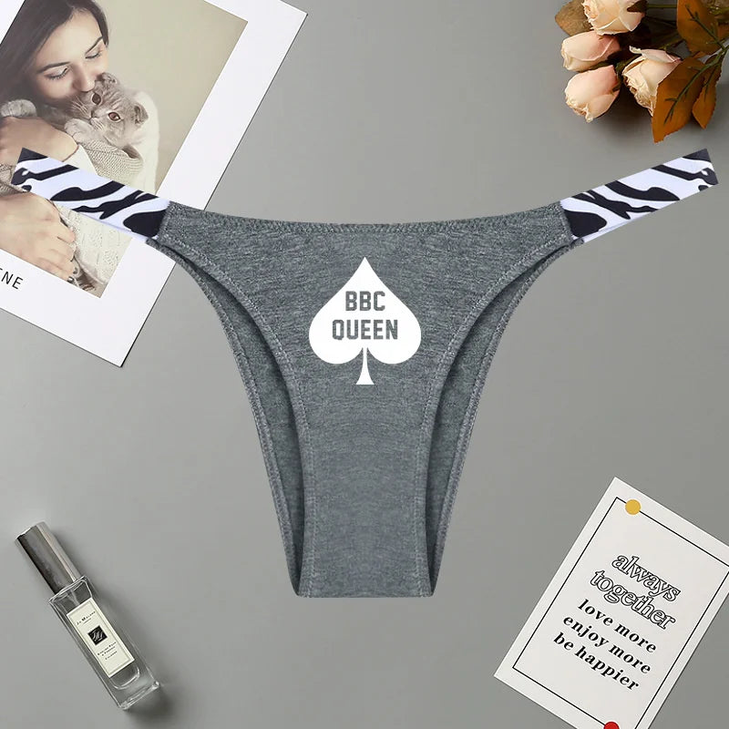 Queen of Spades String Tanga BBC Pik Hotwife Baumwolle 24 verschiedene Varianten
