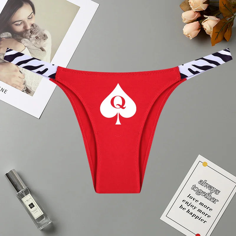Queen of Spades String Tanga BBC Pik Hotwife Baumwolle 24 verschiedene Varianten