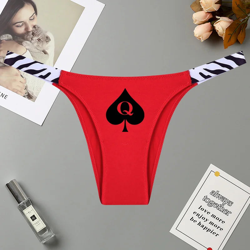 Queen of Spades String Tanga BBC Pik Hotwife Baumwolle 24 verschiedene Varianten