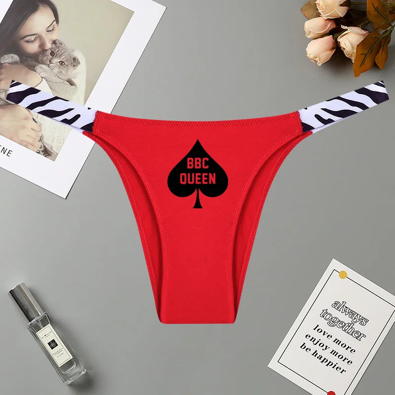 Queen of Spades String Tanga BBC Pik Hotwife Baumwolle 24 verschiedene Varianten