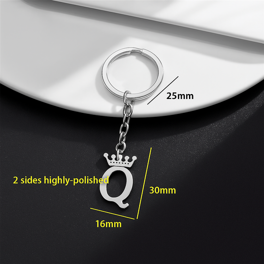 Queen of Spades Schlüsselanhänger Q Krone Top Accessoires