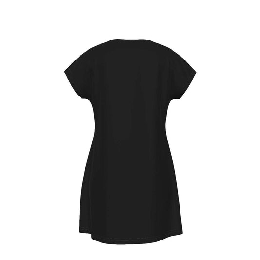Elegantes Jersey Kleid von Queen of Spades in Kurzarm mit figurbetonter Passform aus weichem Stoff