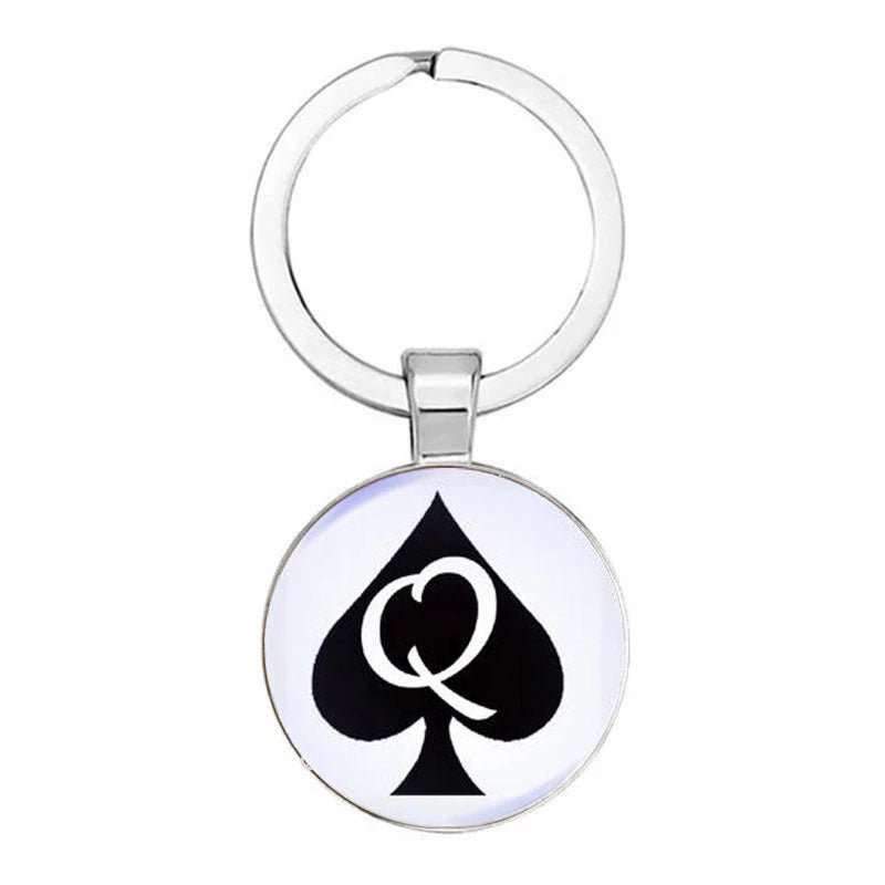 Queen of Spades Schlüsselanhänger mit Qos BBC Jack Symbol Accessoires - Queen - of - Spades - Store
