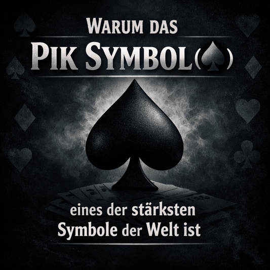 Warum das Symbol (♠) eines der stärksten Symbole der Welt ist in schwarzer Farbe auf weißem Hintergrund