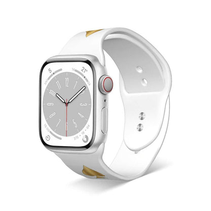 Queen of Spades Apple Watch Armband aus silikon mit PIK Design und UV-Druck, kompatibel 38-44mm, sportlich und langlebig