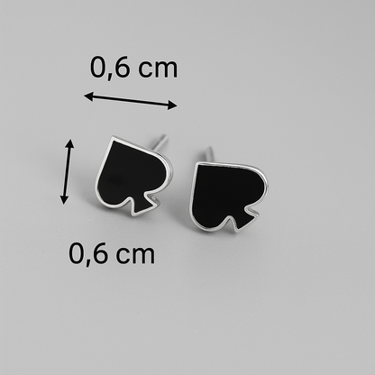 Maße vom Pik Ohrstecker 