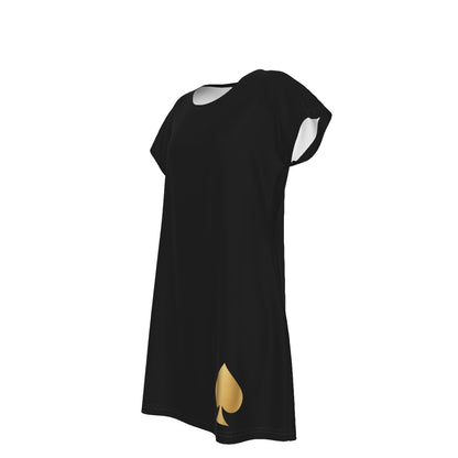 Queen of Spades Elegantes Jersey Kleid für jede Figur