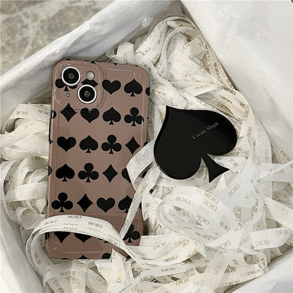 Silikonhülle mit Queen of Spades ♠ Accessoires für Apple – stylischer Rückseitenschutz mit symbolischer Bedeutung.