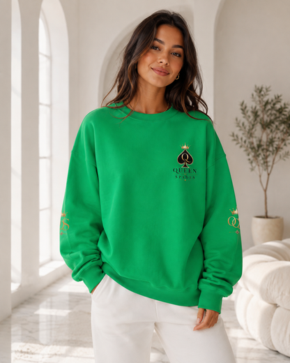 Queen of Spades Unisex Sweatshirt – Klassischer QOS Pullover mit Spade-Logo