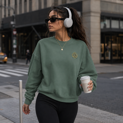 Green Bay Queen of Spades Damen Sweatshirt mit Rundhals und Pik Spade-Logo