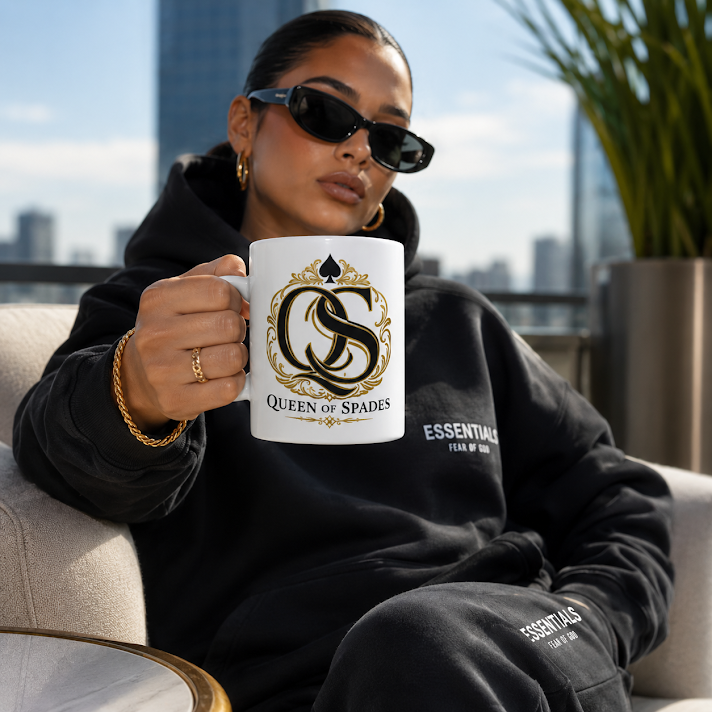 Queen of Spades Glanzbecher als Geschenkidee