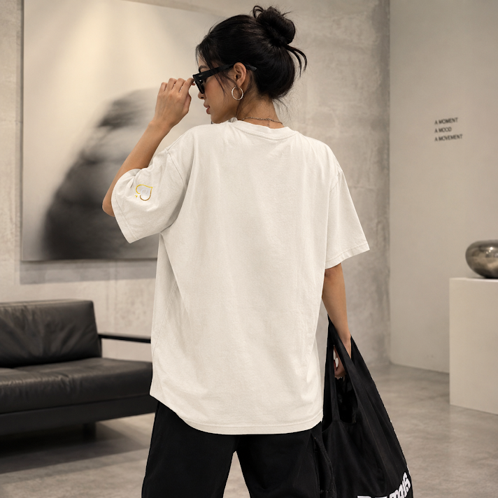 Queen of Spades T-Shirt mit lockerem Streetwear-Schnitt