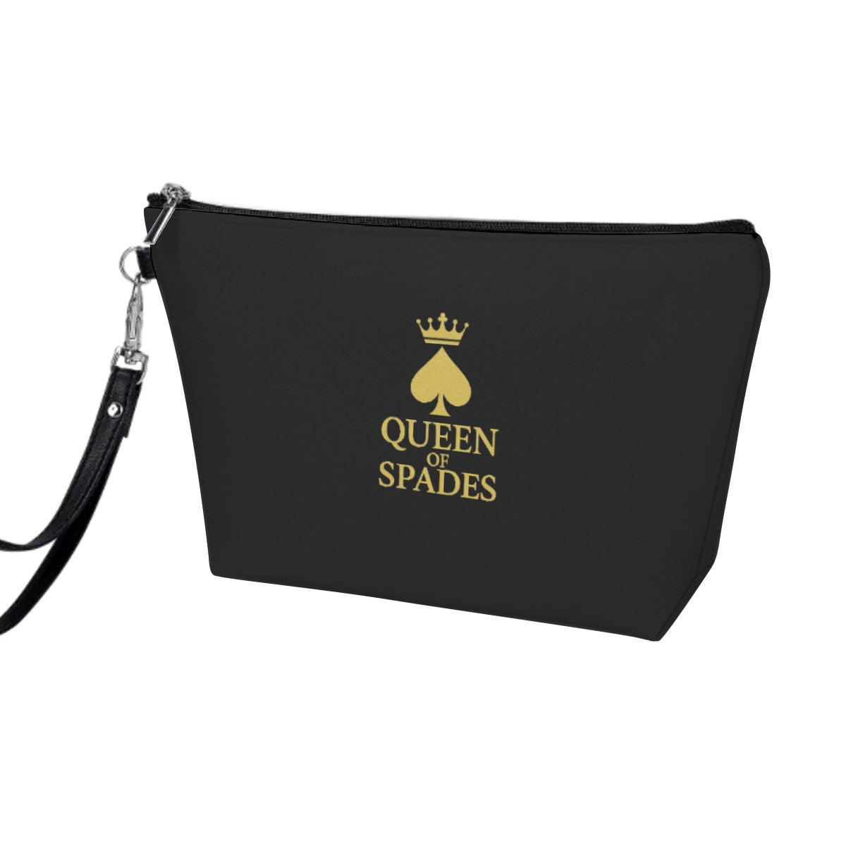 Produktansicht der wasserfesten Queen of Spades Kosmetiktasche auf weißem Hintergrund.