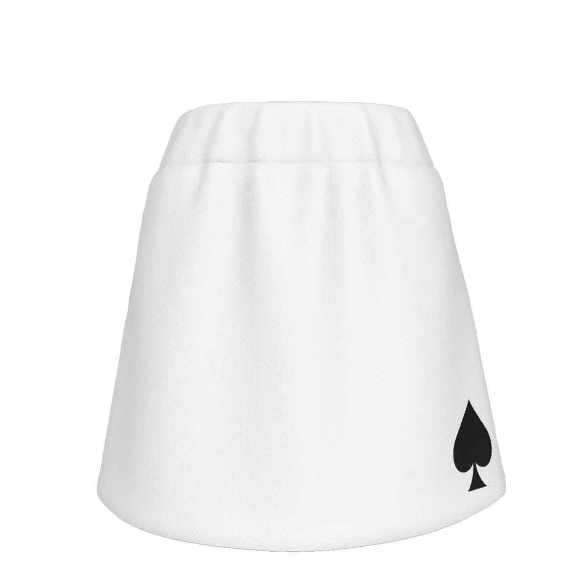 Queen of Spades Sportrock aus weichem Polyester mit integrierten Shorts, mittlerer Taille und elegantem, figurbetontem Schnitt – ideal für Training und Freizeit. Schwarzem Pik Weißer rock 