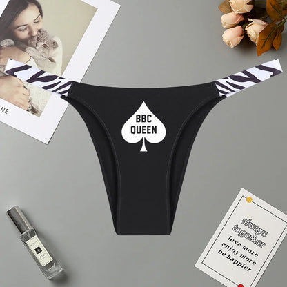 Queen of Spades String Tanga BBC Pik Hotwife Baumwolle 24 verschiedene Varianten