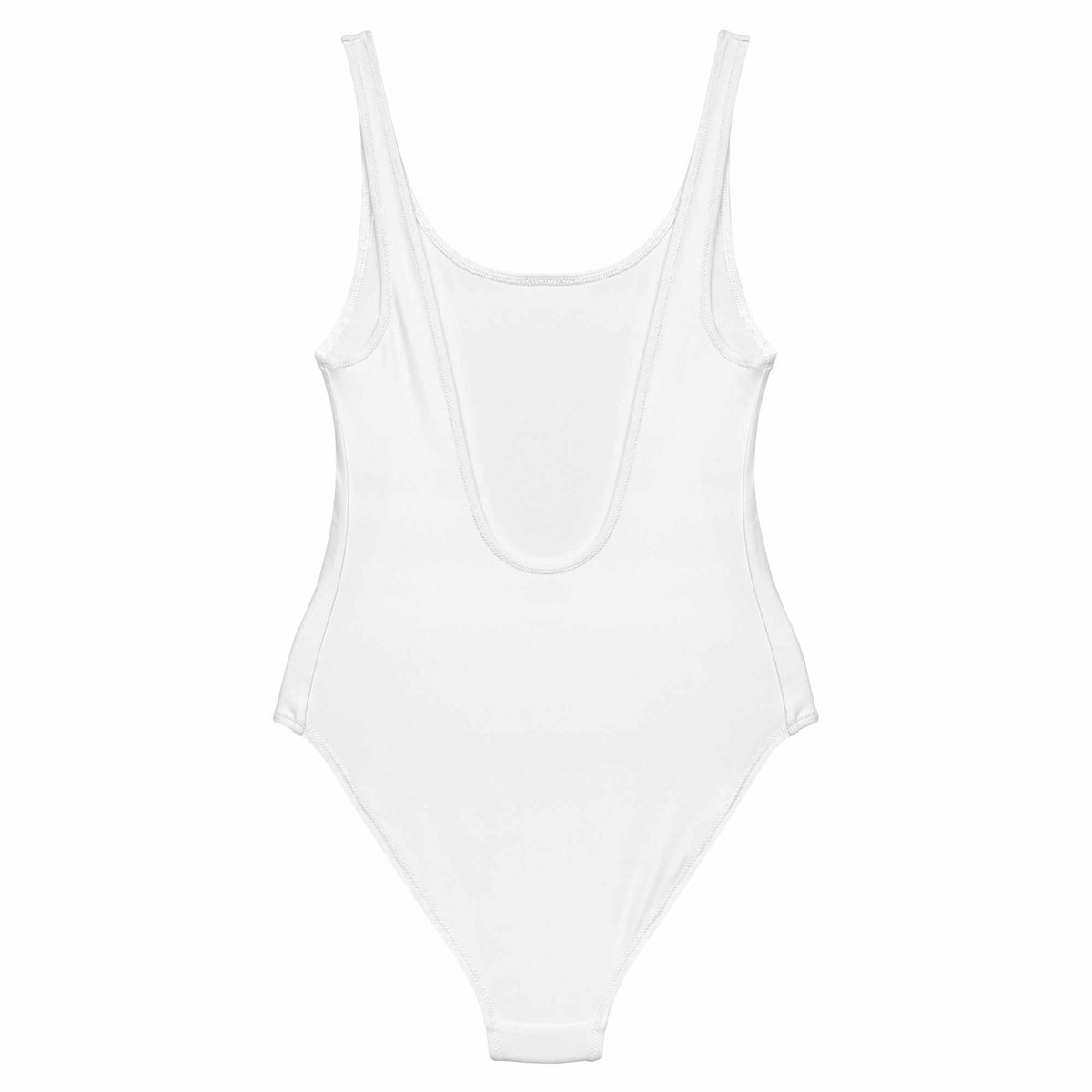 Weißer Queen of Spades Badeanzug, femininer Schnitt und UV-Schutz für Strand und Pool