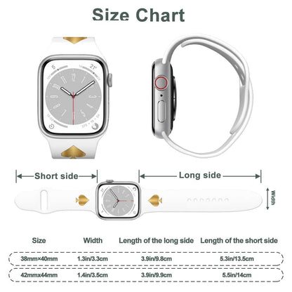 Queen of Spades Premium Silikon Armband mit Pik Design für Apple Watch 38-44mm