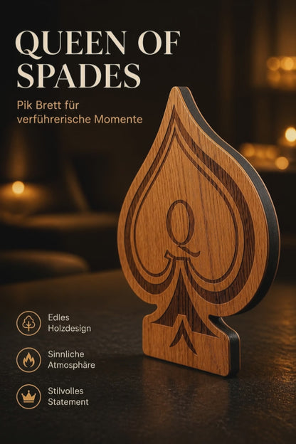 Queen of Spades Servierbrett – Ein Hauch von Black Excellence in jedem Detail Accessoires