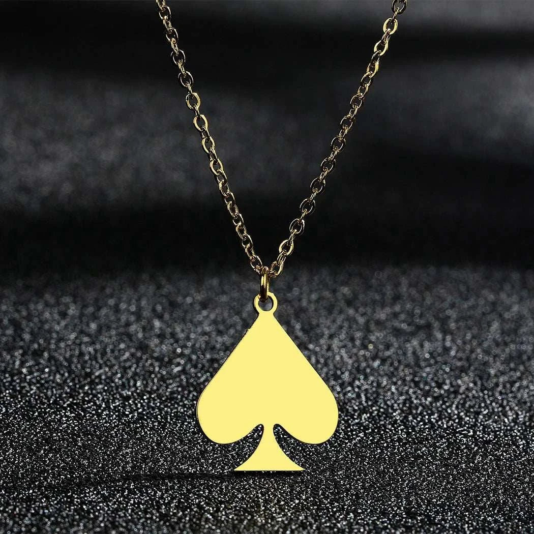Queen of Spades Hotwife Halskette Edelstahl Schmuck BBC Qos Gold Silber Farben - Queen - of - Spades - Store