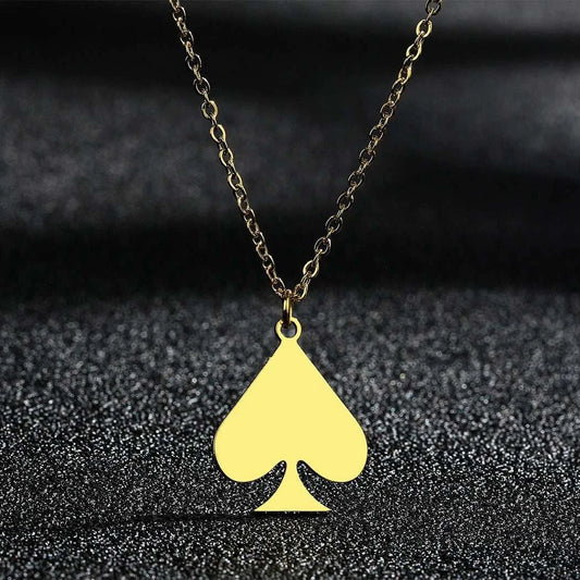 Queen of Spades Hotwife Halskette Edelstahl Schmuck BBC Qos Gold Silber Farben - Queen - of - Spades - Store