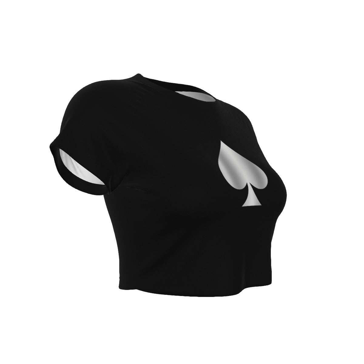Queen of Spades Luxus Crop Top mit freiliegender Taille - Queen - of - Spades - Store