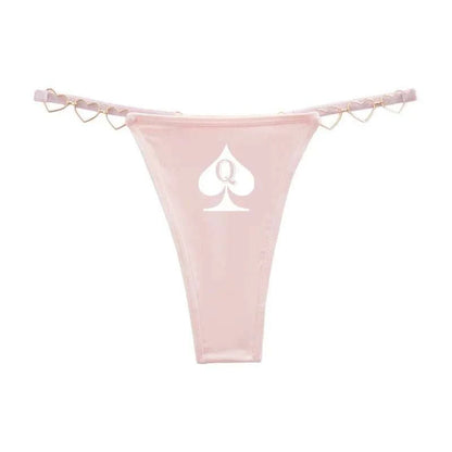 Queen of Spades Luxus Tanga edler String mit Pik Qos - Queen - of - Spades - Store