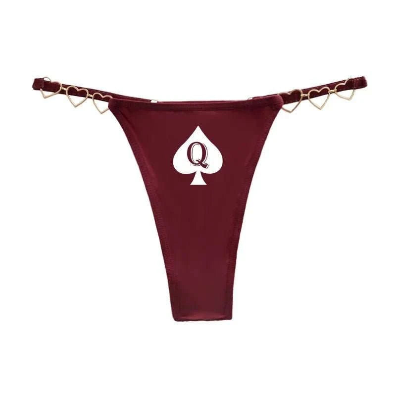 Queen of Spades Luxus Tanga edler String mit Pik Qos - Queen - of - Spades - Store