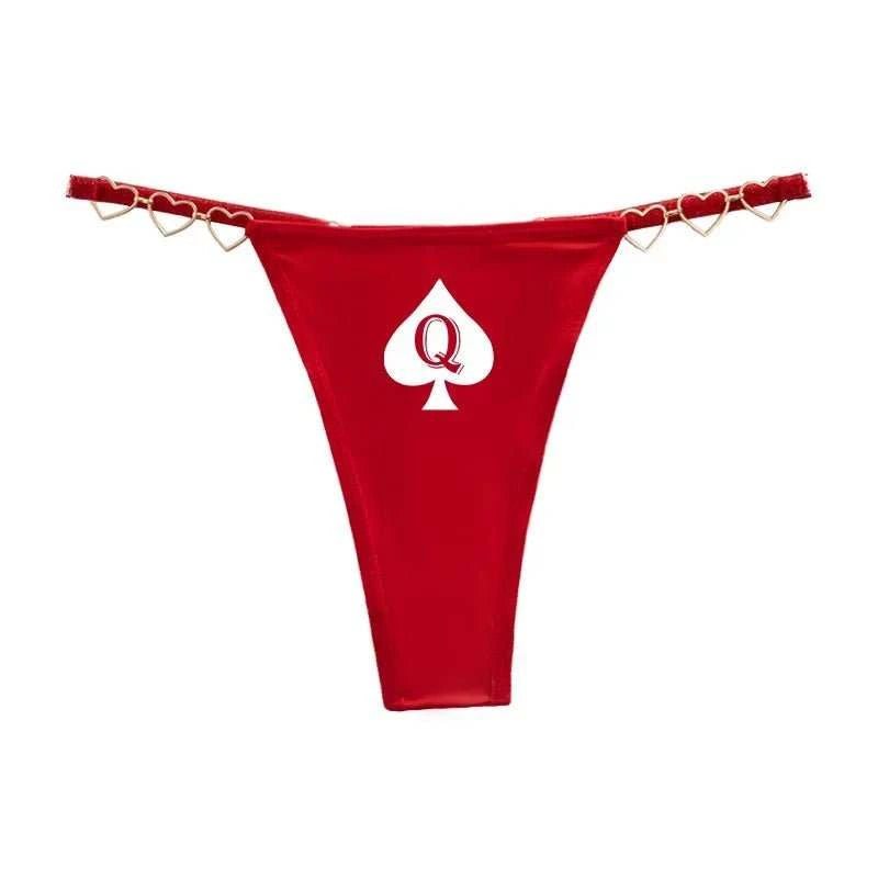 Queen of Spades Luxus Tanga edler String mit Pik Qos - Queen - of - Spades - Store