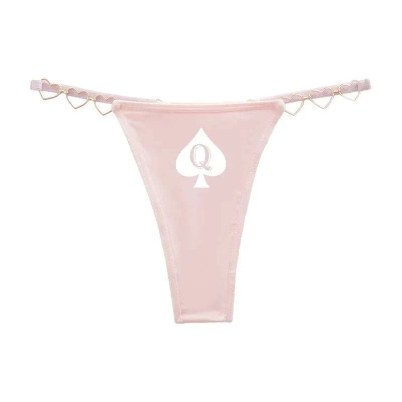 Queen of Spades Luxus Tanga edler String mit Pik Qos - Queen - of - Spades - Store