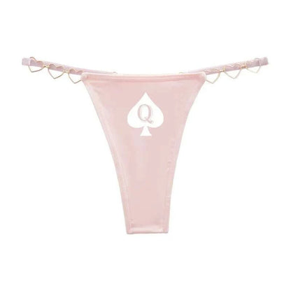 Queen of Spades Luxus Tanga edler String mit Pik Qos - Queen - of - Spades - Store