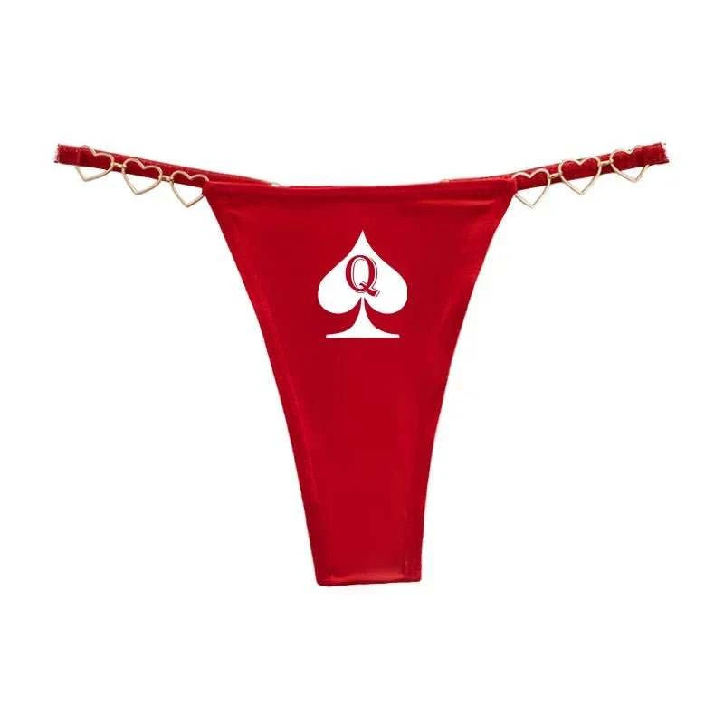Queen of Spades Luxus Tanga edler String mit Pik Qos - Queen - of - Spades - Store