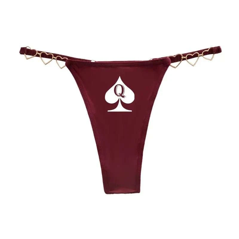 Queen of Spades Luxus Tanga edler String mit Pik Qos - Queen - of - Spades - Store