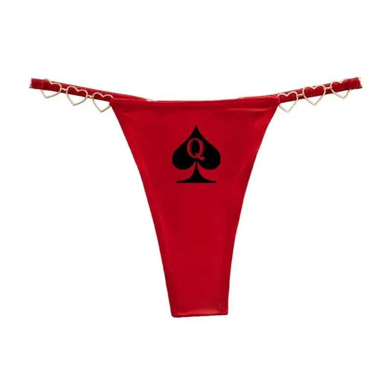 Queen of Spades Luxus Tanga edler String mit Pik Qos - Queen - of - Spades - Store