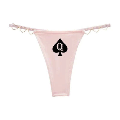 Queen of Spades Luxus Tanga edler String mit Pik Qos - Queen - of - Spades - Store
