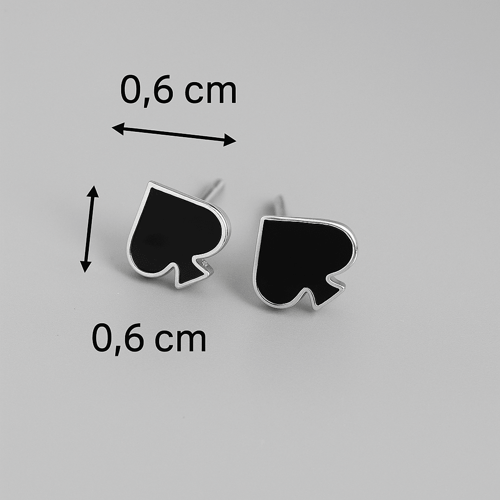Queen of Spades Ohrstecker ♠ Dezenter Schmuck mit Symbolkraft - Queen - of - Spades - Store