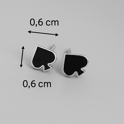 Queen of Spades Ohrstecker ♠ Dezenter Schmuck mit Symbolkraft - Queen - of - Spades - Store