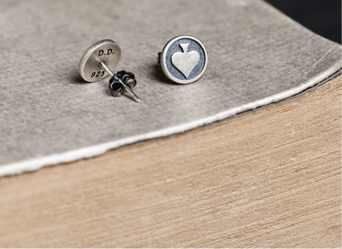 Queen of Spades Ohrstecker Pik Qos 925 Sterling Silber Schmuck - Queen - of - Spades - Store