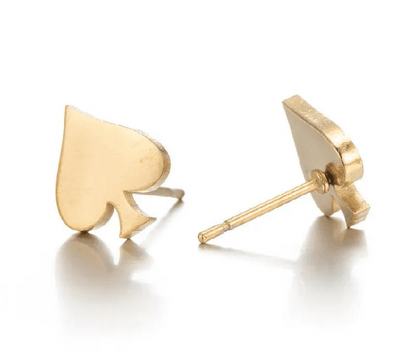 Queen of Spades Ohrstecker Qos BBC Hotwife Pik Edelstahl Schmuck 4 Farben - Queen - of - Spades - Store