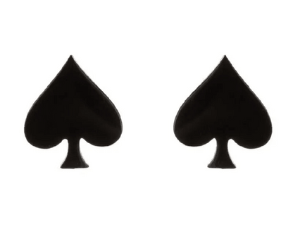 Queen of Spades Ohrstecker Qos BBC Hotwife Pik Edelstahl Schmuck 4 Farben - Queen - of - Spades - Store