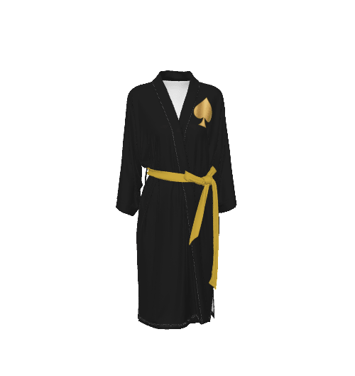 Queen of Spades Satin Kimono - Queen - of - Spades - Store
