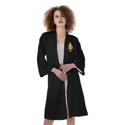Queen of Spades Satin Kimono - Queen - of - Spades - Store