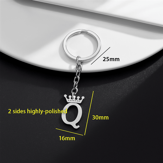Queen of Spades Schlüsselanhänger Q Krone Top Accessoires - Queen - of - Spades - Store