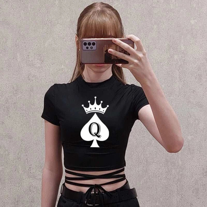 Queen of Spades Top BBC, Pik, Qos, Hotwife Oberteil mit Bändern 14 Varianten zur Auswahl - Queen - of - Spades - Store
