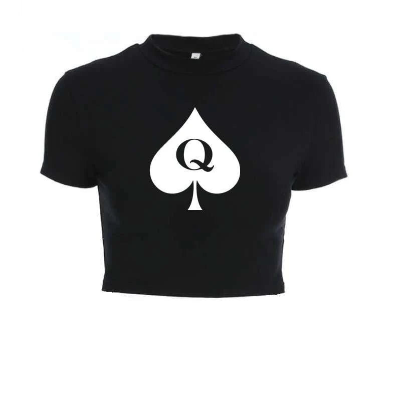 Queen of Spades Top BBC, Pik, Qos, Hotwife Oberteil mit Bändern 14 Varianten zur Auswahl - Queen - of - Spades - Store