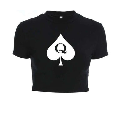 Queen of Spades Top BBC, Pik, Qos, Hotwife Oberteil mit Bändern 14 Varianten zur Auswahl - Queen - of - Spades - Store