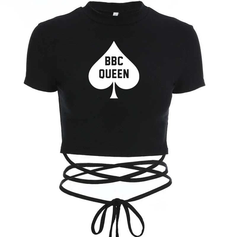Queen of Spades Top BBC, Pik, Qos, Hotwife Oberteil mit Bändern 14 Varianten zur Auswahl - Queen - of - Spades - Store
