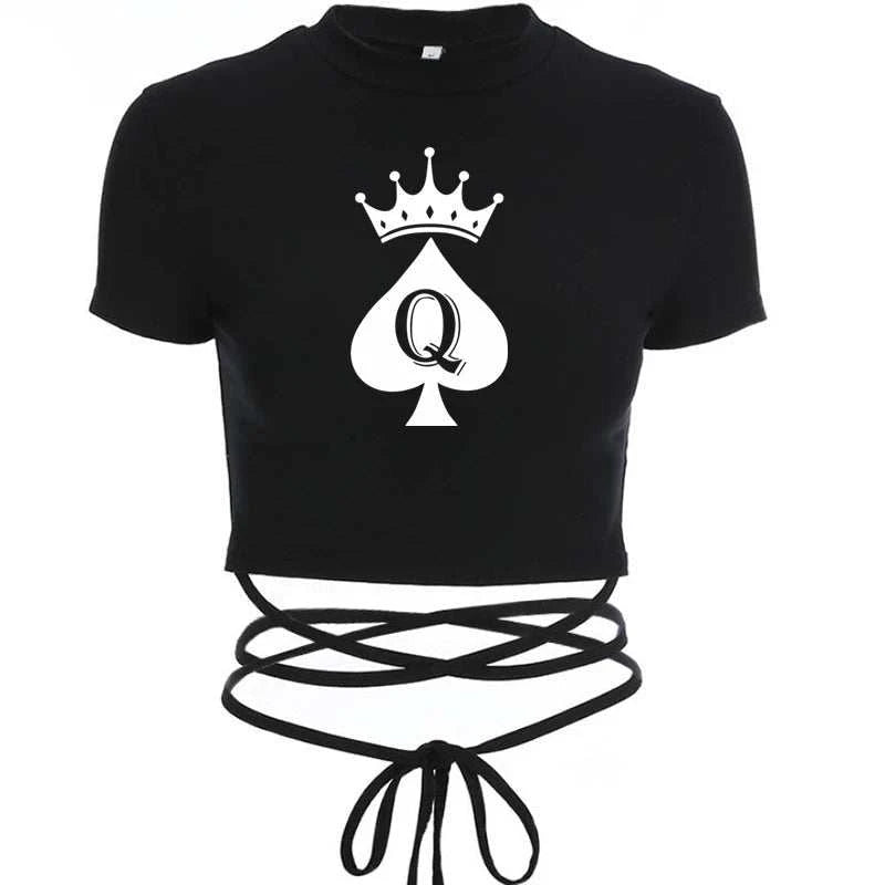 Queen of Spades Top BBC, Pik, Qos, Hotwife Oberteil mit Bändern 14 Varianten zur Auswahl - Queen - of - Spades - Store