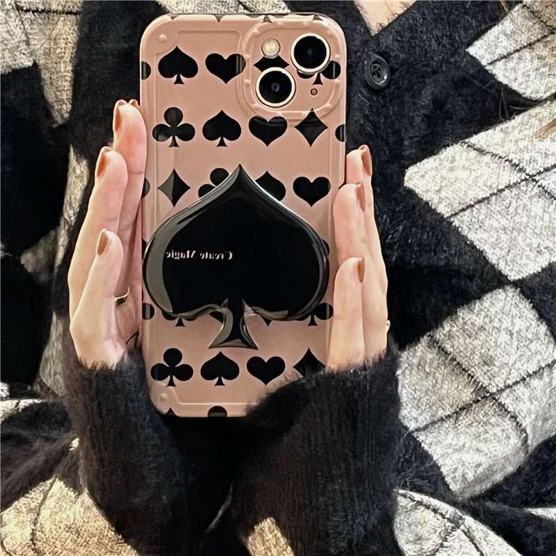 Silikonhülle Queen of Spades ♠ für Apple – stylischer Schutz mit Symbolik - Queen-of-Spades-Store