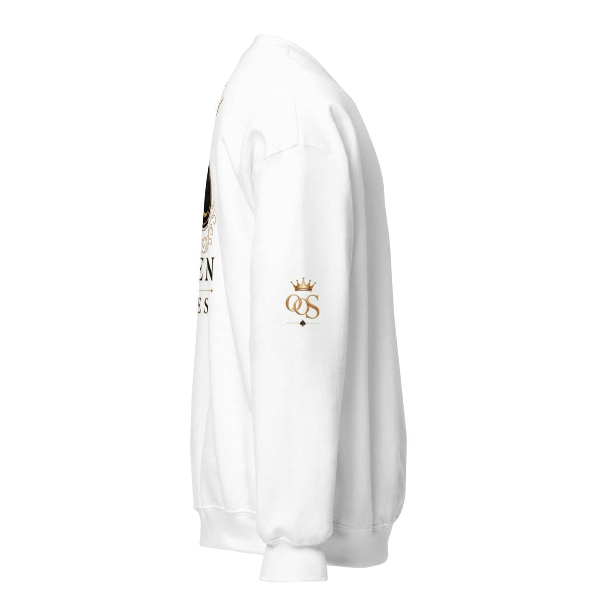 Queen of Spades Unisex Sweatshirt mit klassischem Rundhals und Spade-Logo in Indigo Blau